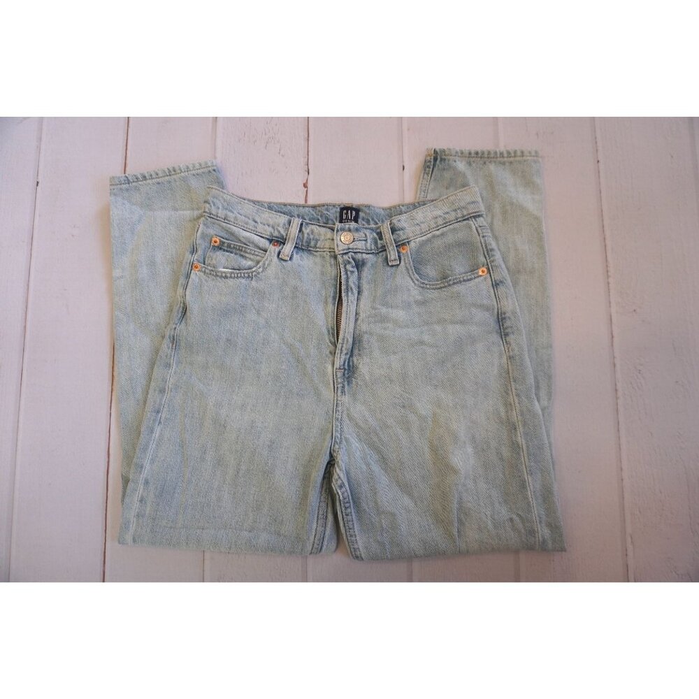 Gap Denim Light Blue Mom Jeans - Size 6/28 - Picture 6 of 6